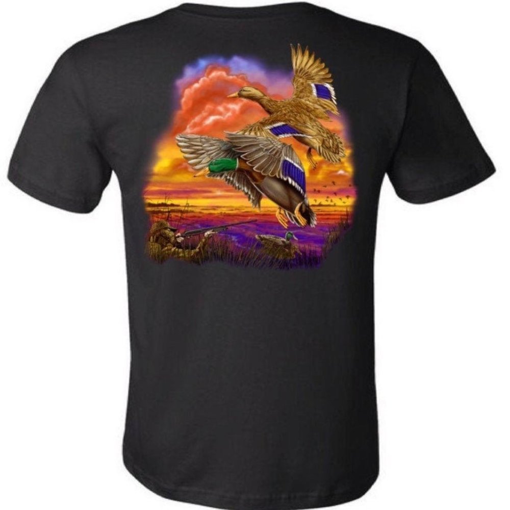 Duck Hunting Shirt With Duck Life On Front Chest
